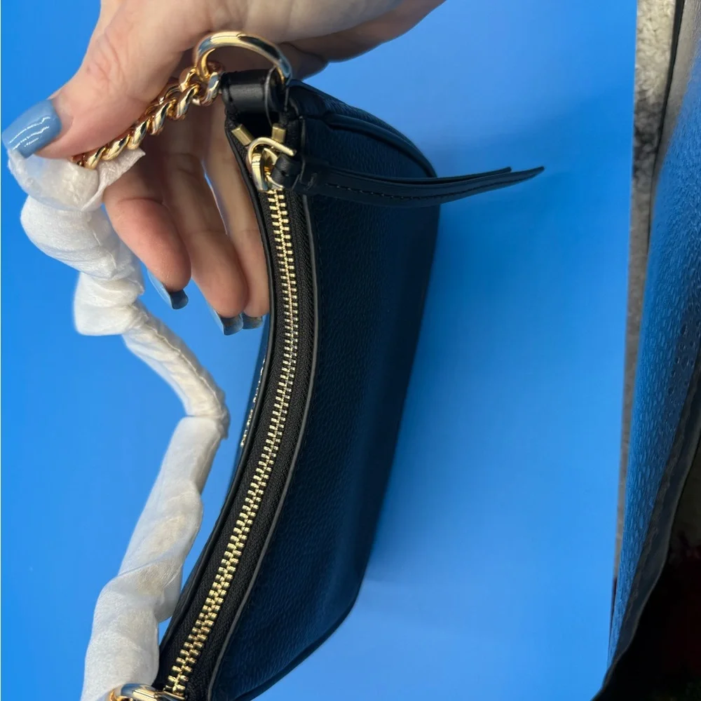 Michael Kors Black Pebbled Leather Shoulder Bag NWT. - Picture 3 of 11